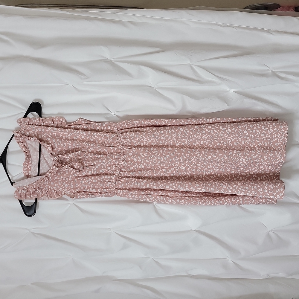 SheIn women pink floral dress size small